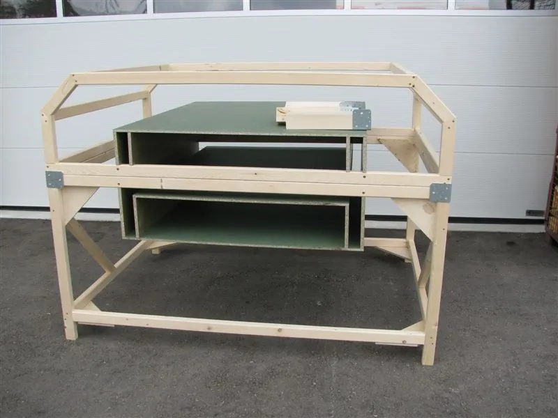 Transportgestelle und Verschläge aus Holz