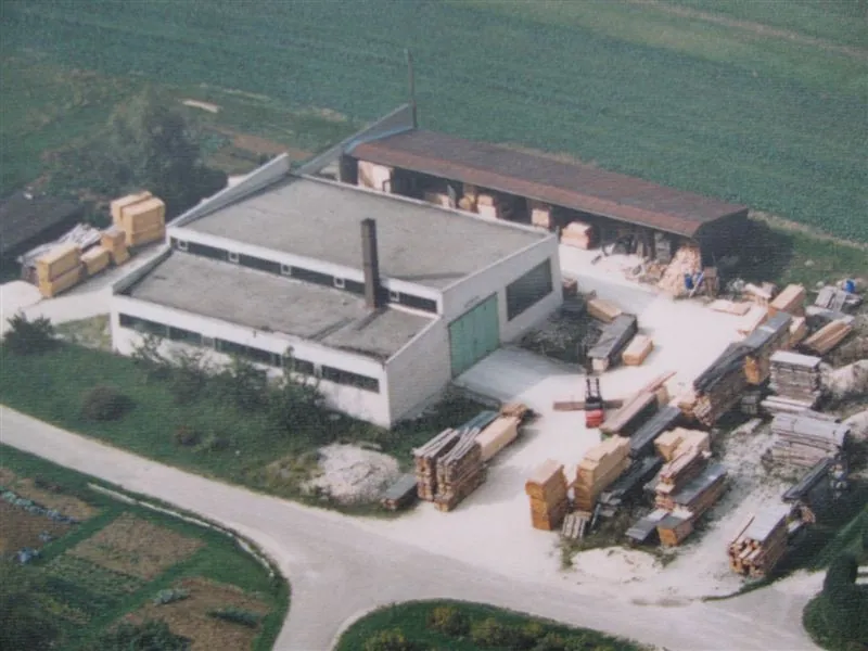 Historische Aufnahme der Werkshalle